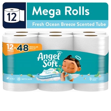 Angel Soft Toilet Paper, Scented, Mega Rolls
