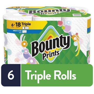 Bounty Paper Towels Select-A-Size, 6 Count