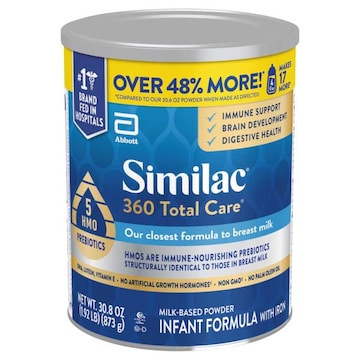 Abbott Similac Infant Formula, Milk-Based Powder