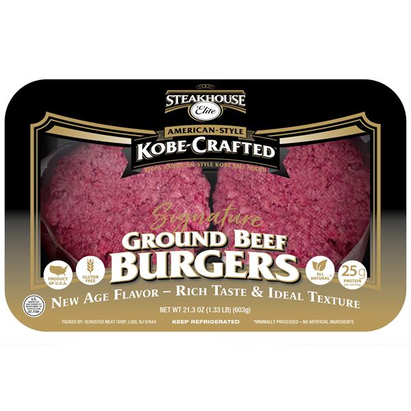 Steakhouse Elite Kobe Crafted Ground Beef Burger Publix Super Markets
