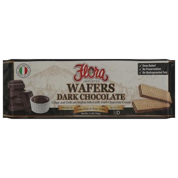 Flora Wafers, Dark Chocolate