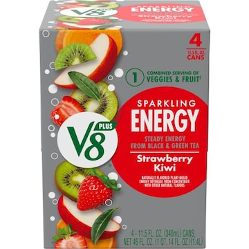 V8® +Energy® Sparkling Strawberry Kiwi Juice Energy Drink