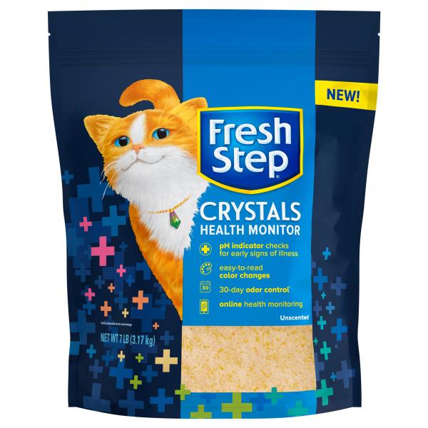 Fresh Step Cat Litter, Crystals, Health Monitor, Unscented Publix