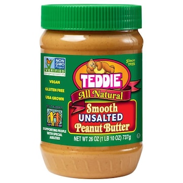 Teddie All Natural Smooth Unsalted Peanut Butter