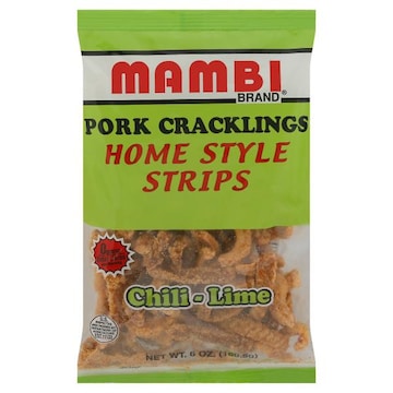 Mambi Pork Cracklings, Chili-Lime, Home Style Strips