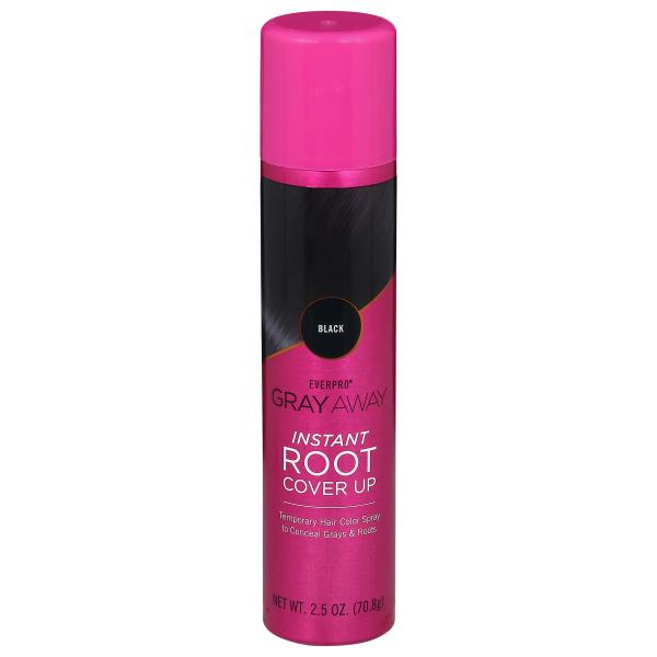 Everpro Gray Away Hair Color Spray, Temporary, Black Publix Super Markets