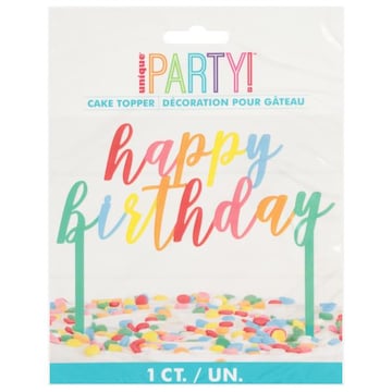 Party Goods Happy Bday Cake Topper