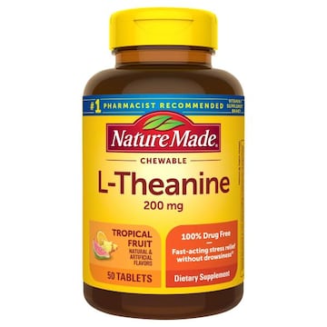 Nature Made L-Theanine, 200 mg, Tablets, Tropical Fruit