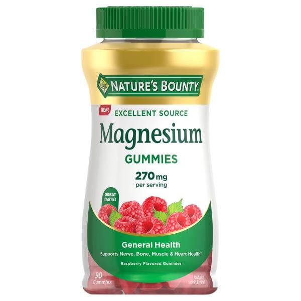 Nature's Bounty Magnesium, General Health, 270 mg, Gummies