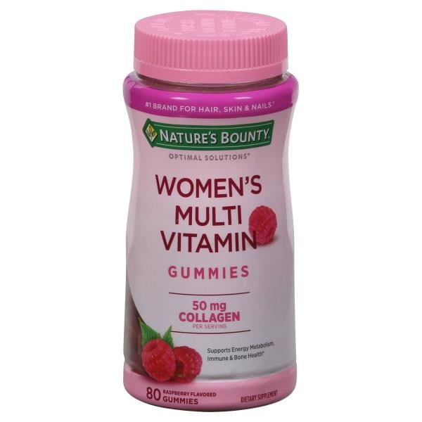 Natures Bounty Multi Vitamin Womens 50 Mg Gummies Raspberry Flavored Publix Super Markets 6861