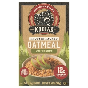 Kodiak Oatmeal, Protein Packed, Apple Cinnamon