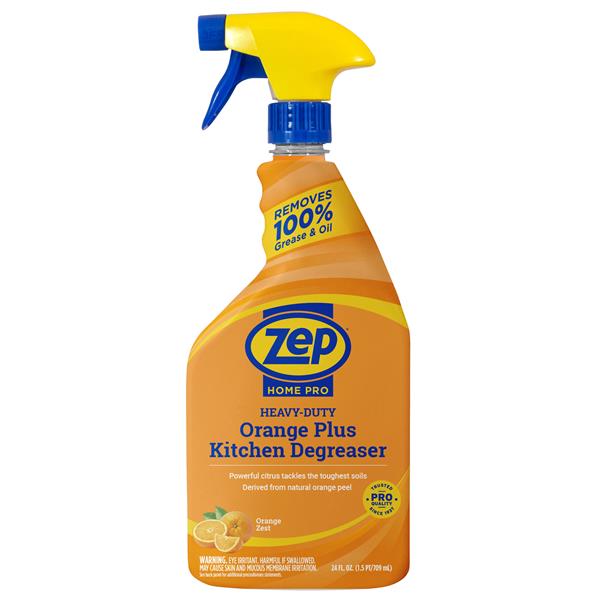 Zep Home Pro Kitchen Degreaser, Orange Plus, Heavy-Duty, Orange