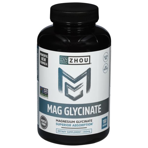 Zhou Mag Glycinate, 350 mg, Capsules Publix Super Markets
