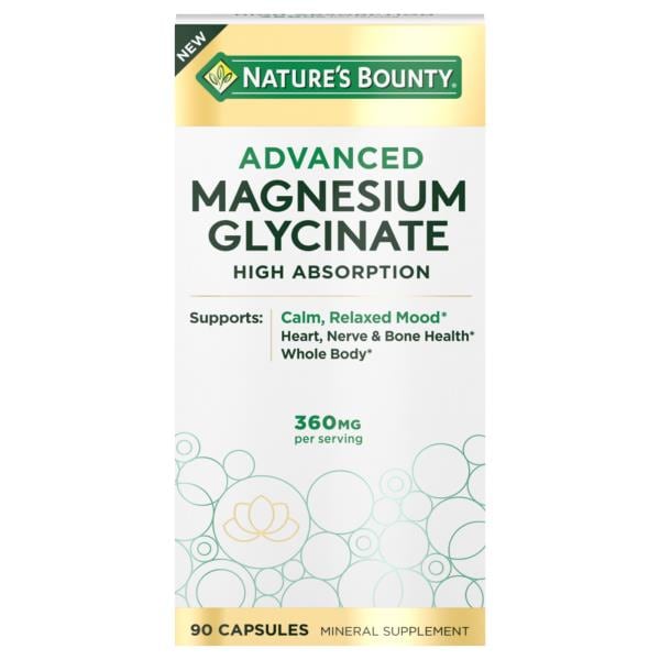Natures Bounty Advancd Magnesium Glycnate Publix Super Markets