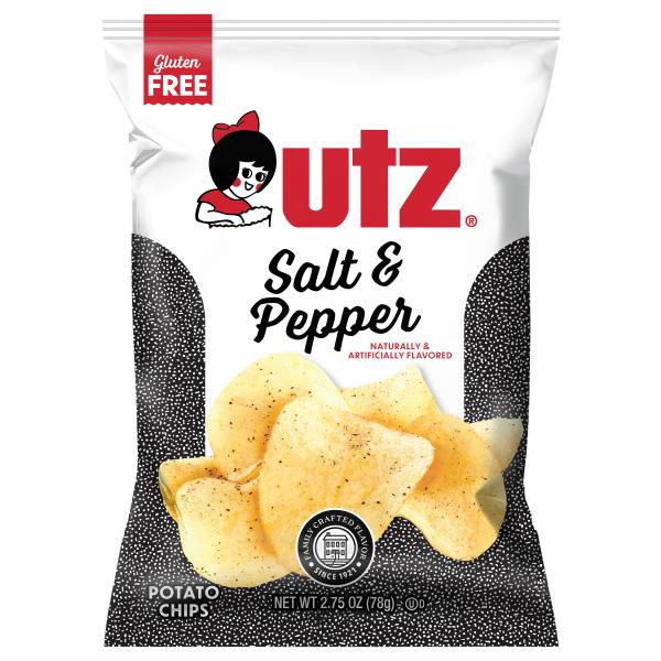 Utz's Potato Chips, Glute Free, Salt & Pepper Publix Super Markets