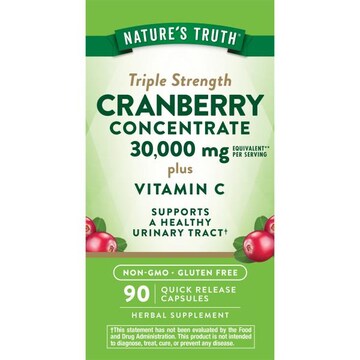 Nature's Truth Triple Strength Cranberry Concentrate 15,000 mg plus Vitamin C