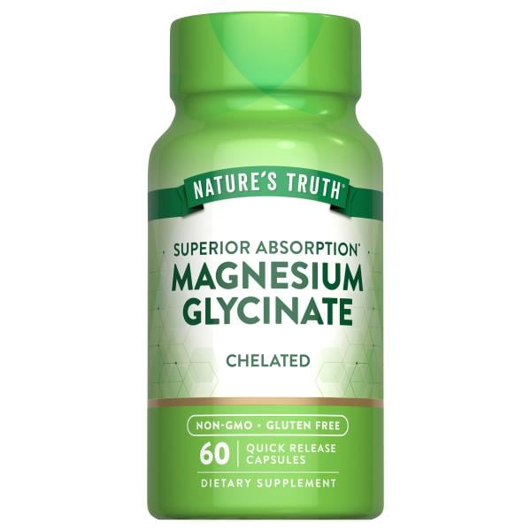 Nature's Truth MAGNESIUM GLYCINATE, CHELATED, SUPERIOR ABSORPTION
