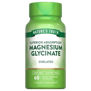 Nature's Truth Nature's Truth Chelated Superior Absorption Magnesium Glycinate 60 Quick Release Capsules