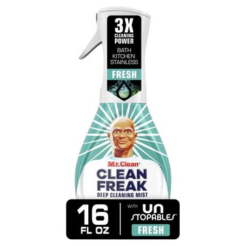 Mr. Clean Clean Freak Deep Cleaning Mist Multi-Surface Spray, Unstopables Fresh Scent Starter Kit, 1 count, 16 fl oz