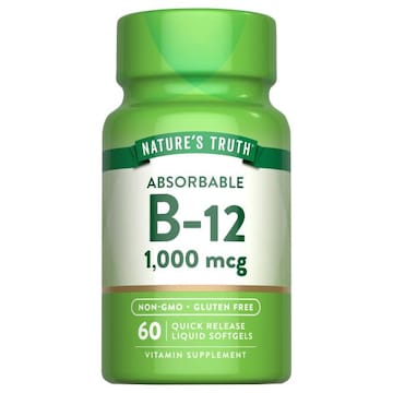 Nature's Truth Receive your daily dose of this essential B-Vitamin with Nature’s Truth® B-12 quick release liquid softgels. Each serving delivers 1,000 mcg of Vitami