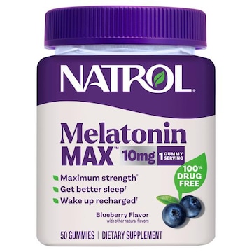Natrol Max Gummies Blueberry Flavor 10 mg Melatonin