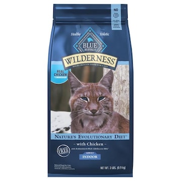 Blue Buffalo Blue Wilderness Food for Cats, Natural, with Chicken, Nature's Evolutionary Diet, Indoor, Adult