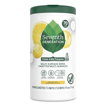 Seventh Generation Multi Surface Wipes Lemon Zest scent