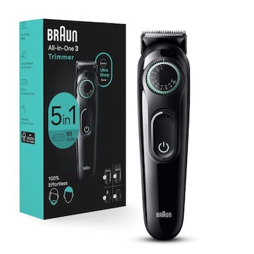 Braun Series 3 3450 All-In-One Style Kit, 5-in-1 Grooming Kit with Beard Trimmer & More