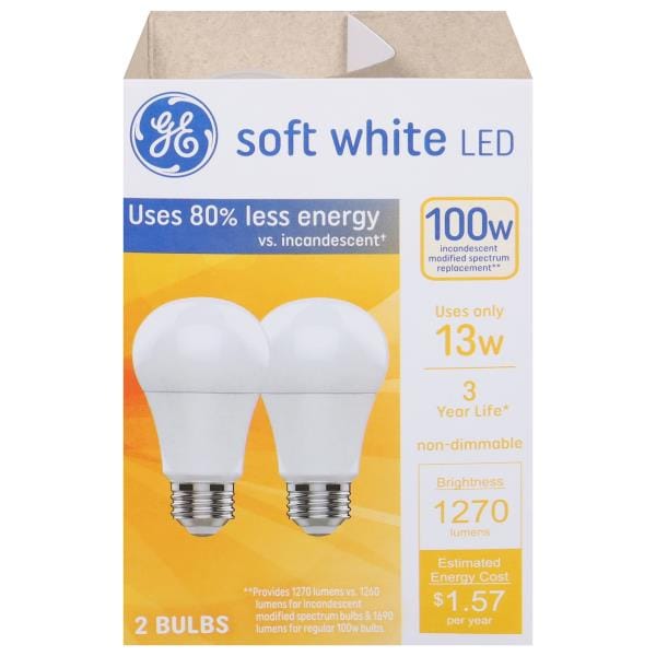 GE Light Bulbs, LED, Soft White, 100 Watts | Publix Super Markets