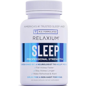 Relaxium Relaxium Sleep Aid for Adults, Melatonin 5mg with Magnesium Glycinate, Sleep-Promoting Valerest & Ashwagandha, Non-Habit Forming Sleep Supplement, 60