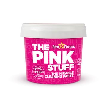 The Pink Stuff The Pink Stuff Miracle Cleaning Paste is perfect for cleaning dirt, grime and stains on saucepans, cooker tops, sinks, uPVC, barbecues, ceramic tiles