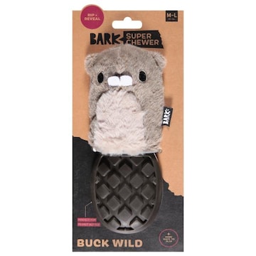 Bark Super Chewer Dog Toy, Buck Wild, M-L 20+ Lbs
