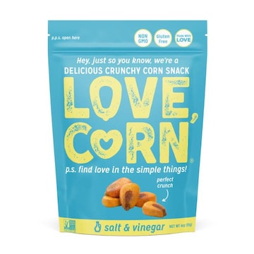 Love Corn Corn, Salt & Vinegar, Light Crunchy