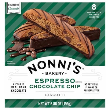 Nonni's Biscotti, Espresso Chocolate Chip