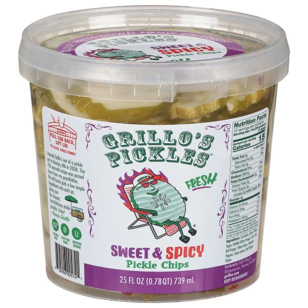 Grillo's Pickles Pickle Chips, Sweet & Spicy | Publix Super Markets