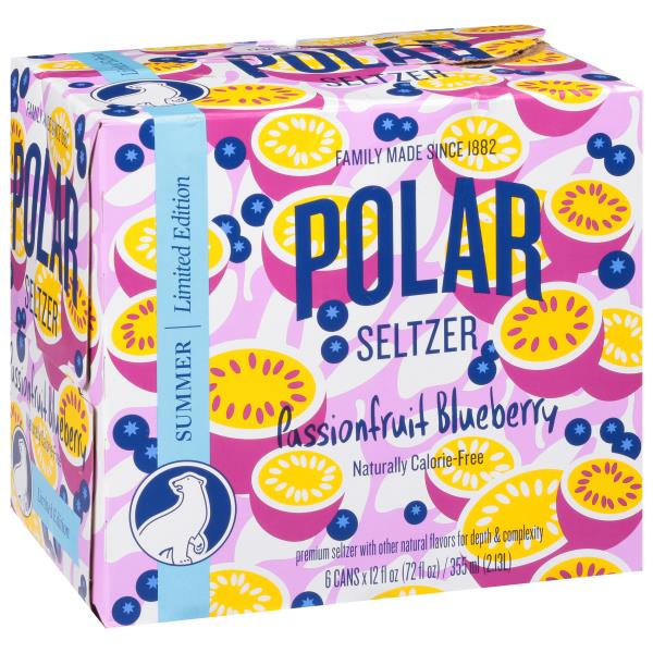 Polar Seltzer Water, Passionfruit Blueberry Publix Super Markets