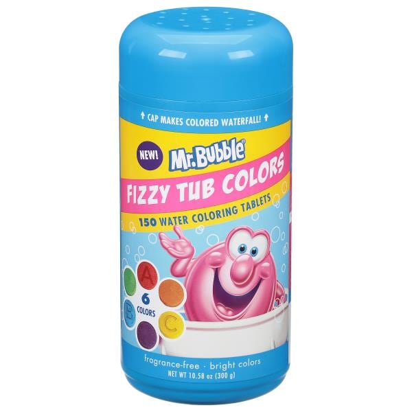 Mr. Bubble® Fizzy Tub Water Coloring Tablets, 150 ct - Ralphs