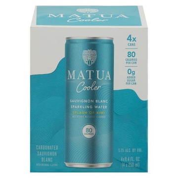 Matua Cooler Sauvignon Blanc, Splash of Kiwi, Sparkling Water