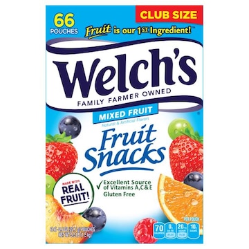 Welch's Mixed Fruit Fruit Snacks Club Size