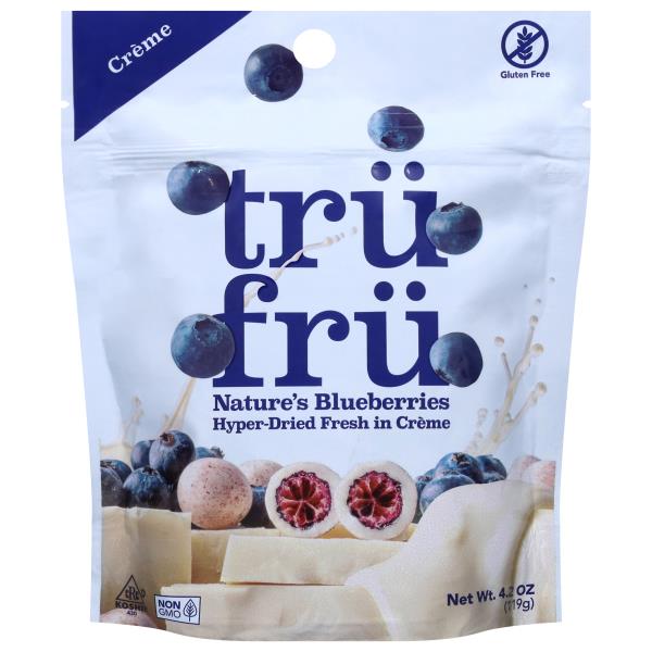 Tru Fru Nature's Blueberries, Creme Publix Super Markets