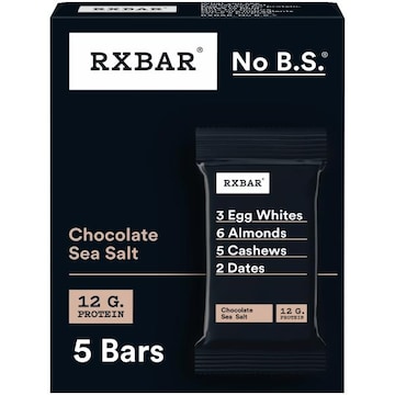 Rxbar Gluten-Free Protein Bars Chocolate Sea Salt, Protein Snack