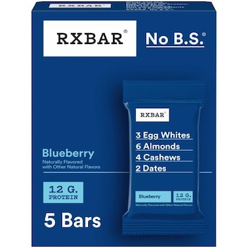 Rxbar Gluten-Free Protein Bars Blueberry, Protein Snack