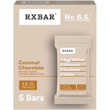 Rxbar Gluten-Free Protein Bars Coconut Chocolate, 12g Protein