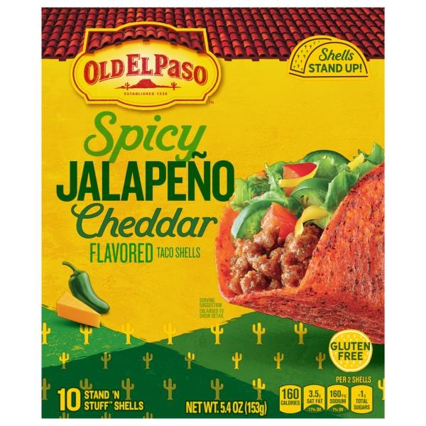 Old El Paso Spicy Jalapeno Cheddar Flavored Taco Shells | Publix