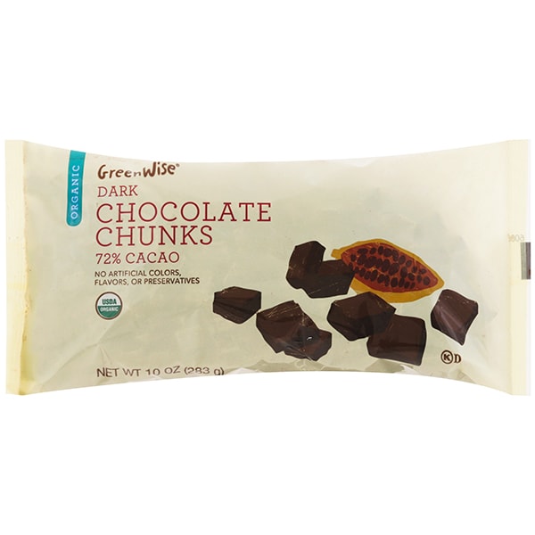 GreenWise Chocolate Chunks, Organic, Dark, 72 Cacao Publix Super Markets