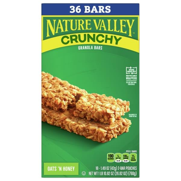 Nature Valley Granola Bars, Oats 'n Honey, Crunchy Publix Super Markets