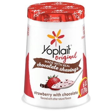 Yoplait Original Yogurt, Low Fat, Strawberry with Chocolate
