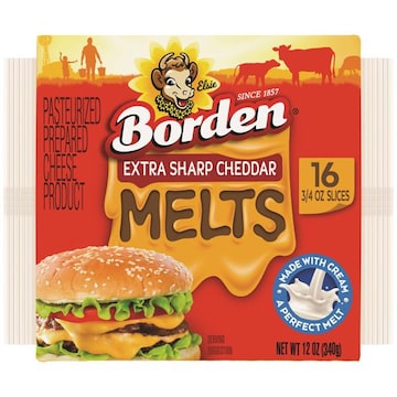 Borden Extra Sharp Cheddar Melt Slices
