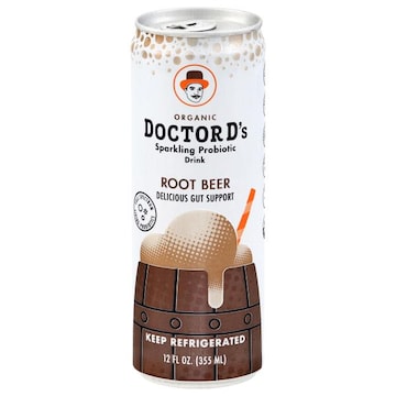 Doctor D's Organic Sparkling Root Beer Probiotic Drink