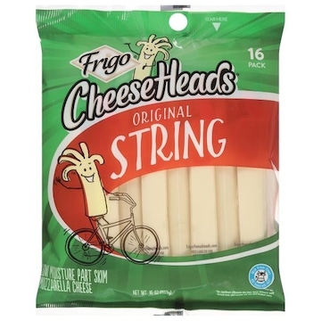 Frigo CheeseHeads String Cheese, Original, 16 Pack